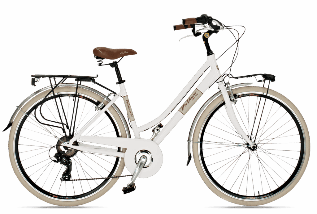 Bici Da Città Velomarche Via Veneto Elegance Uomo - 6 Velocità Shimano, Telaio Alluminio Nero, Ruote 700